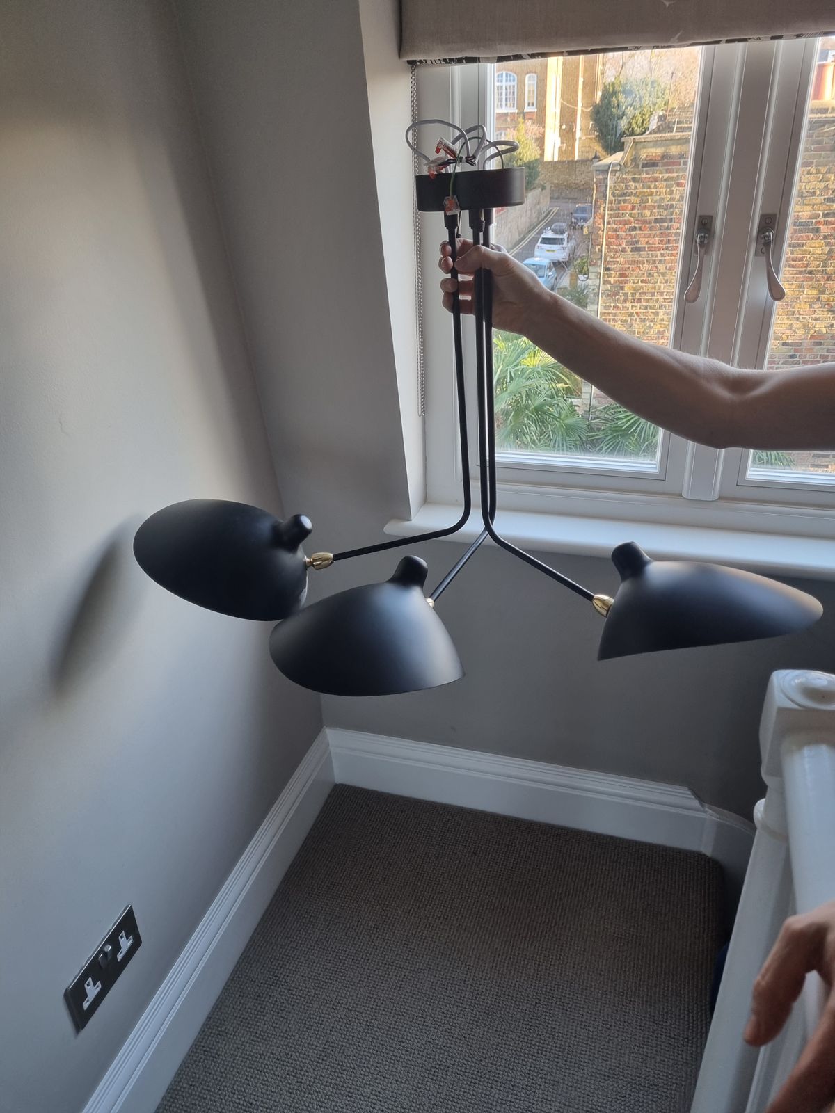 Swivel 3 Arm Ceiling Lamp photo Lighting