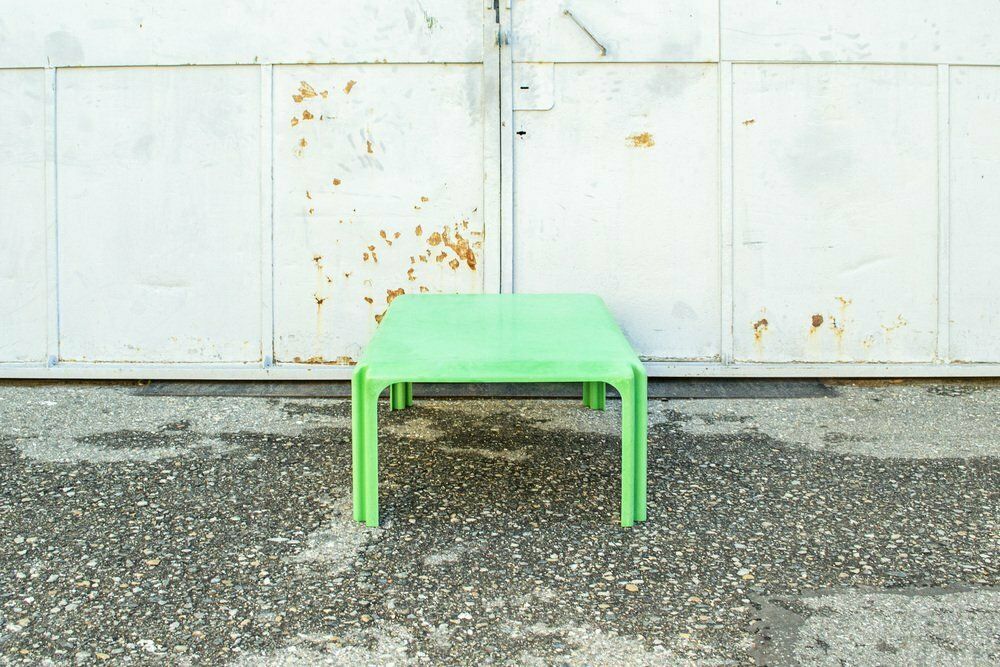Green Arcadia Coffee Table By Vico Magistretti For Artemide, 1970 photo for sale