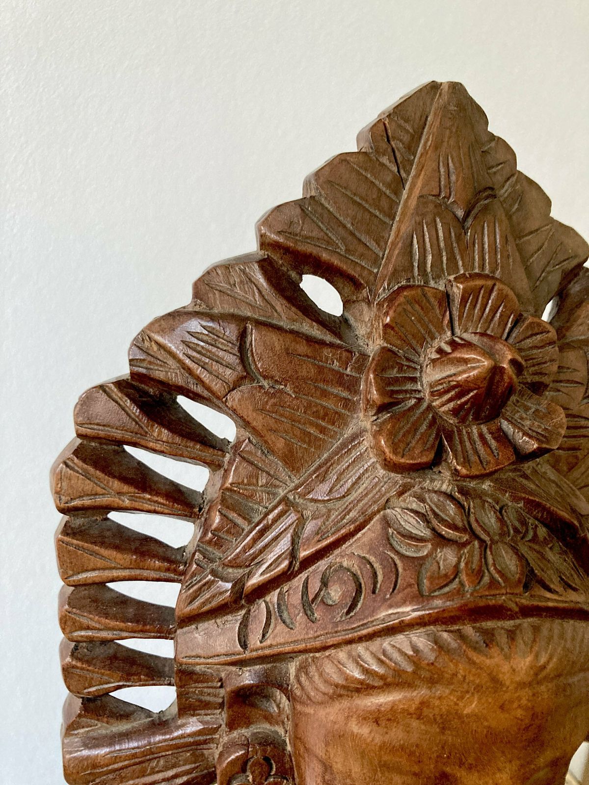 Hand Carved Wooden Bali Dancer Bust Sculpture Carved Goddess Sculpture Balinese Bust Wood Decorarive Hand Carved Bali Tribe Sculpture photo buy
