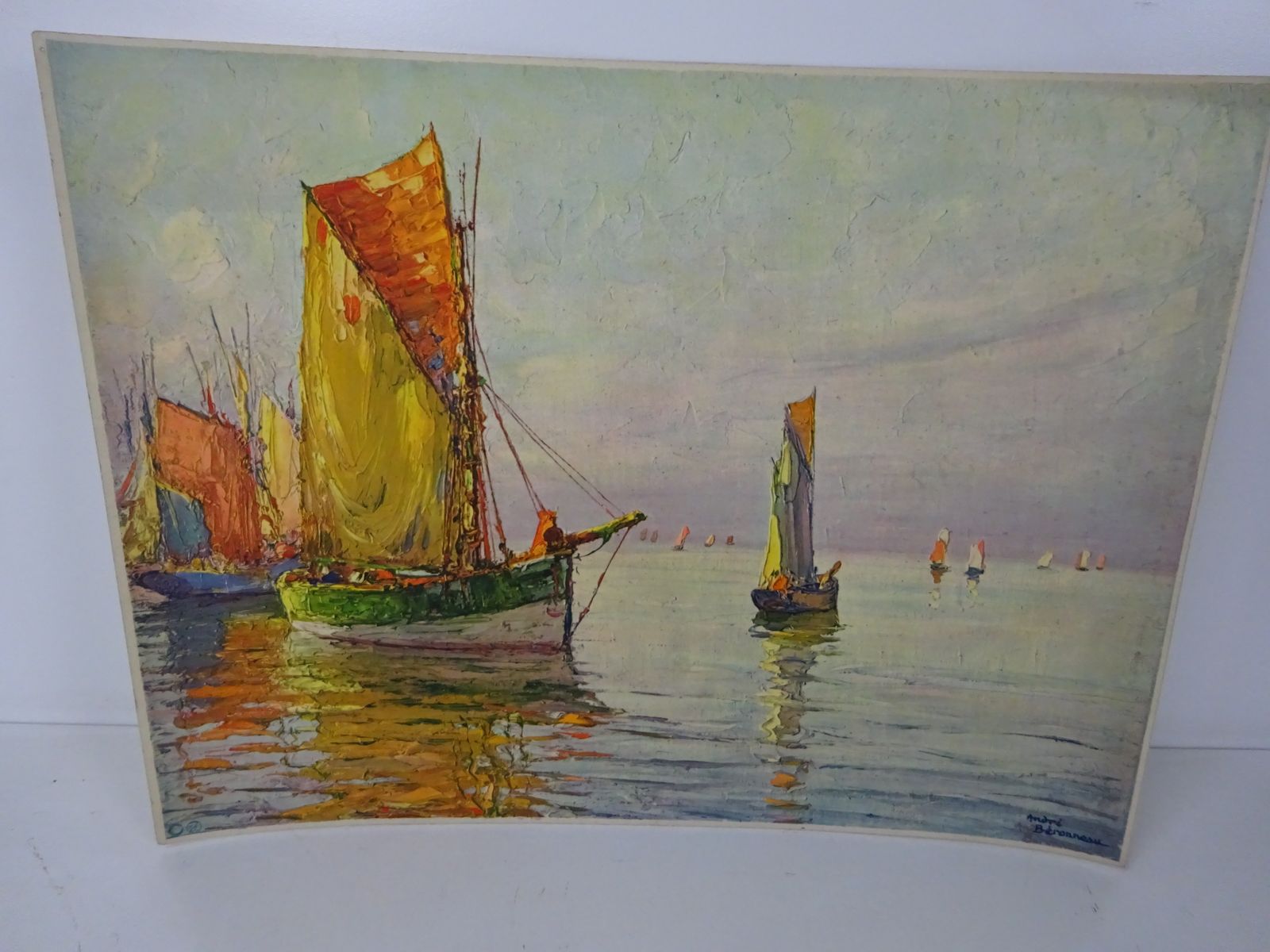 photo for sale 3 Mid Century French Marine Litho Prints Andre Beronneau (Frameless) Stehli Freres