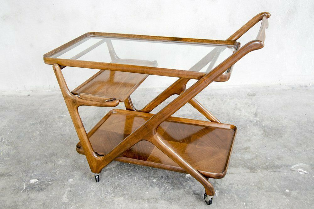 Mid Century Serving Trolley By Cesare Lacca For Cassina, 1950s