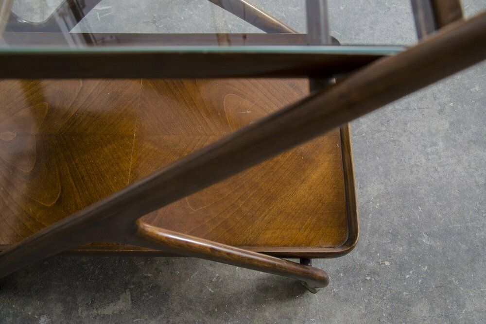 Mid Century Serving Trolley By Cesare Lacca For Cassina, 1950s photo vintage