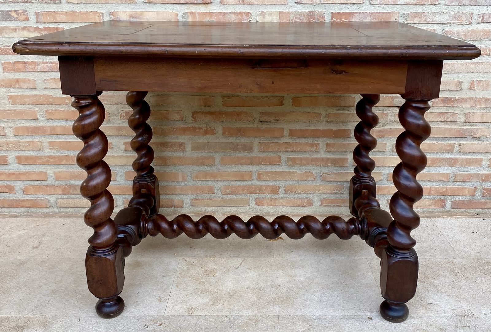 photo for sale Early 19th Century French Walnut Work Table Or Desk With One Drawer