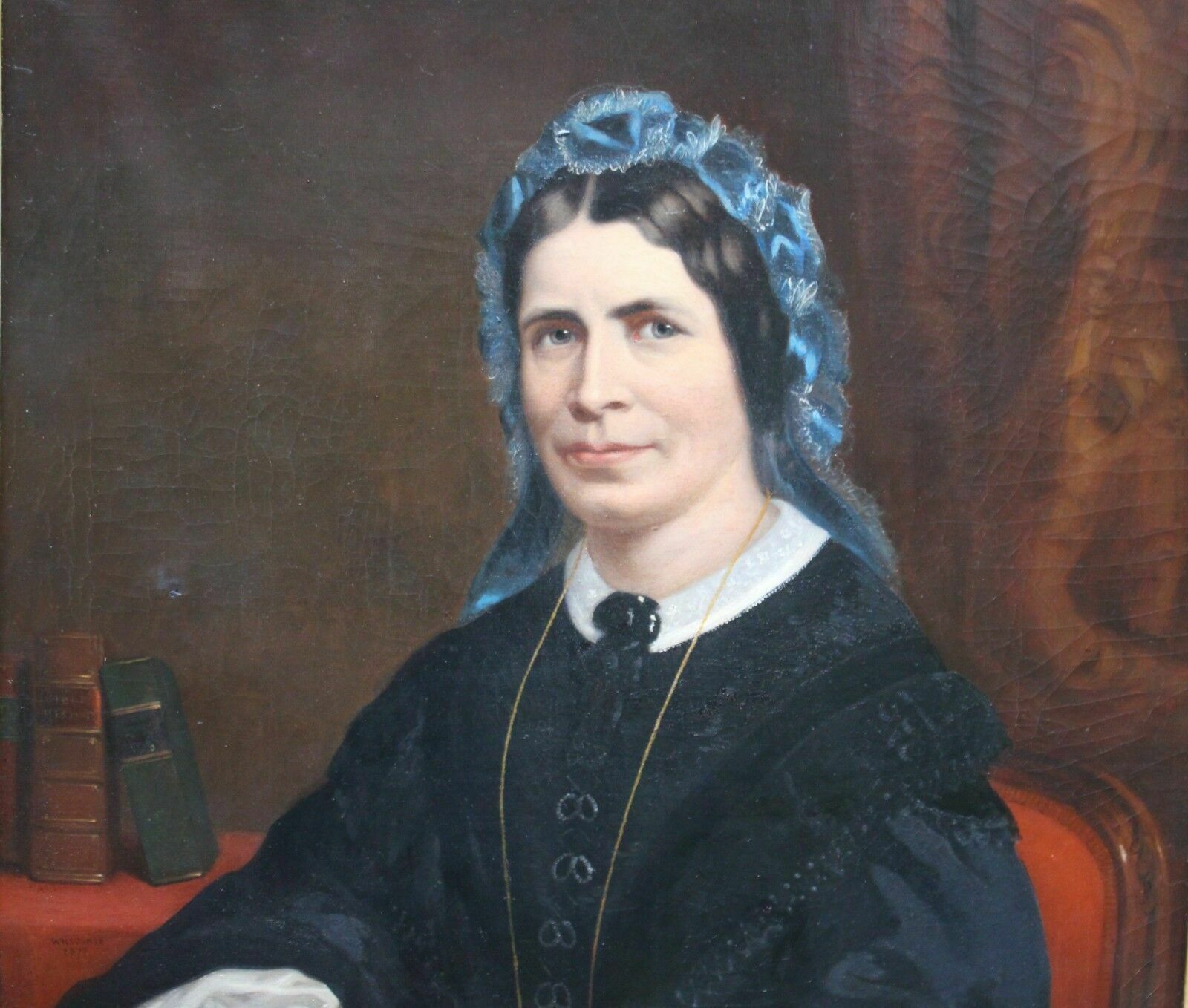 19th C. Portrait Of A Lady By W.R.Waters 1877 photo for sale