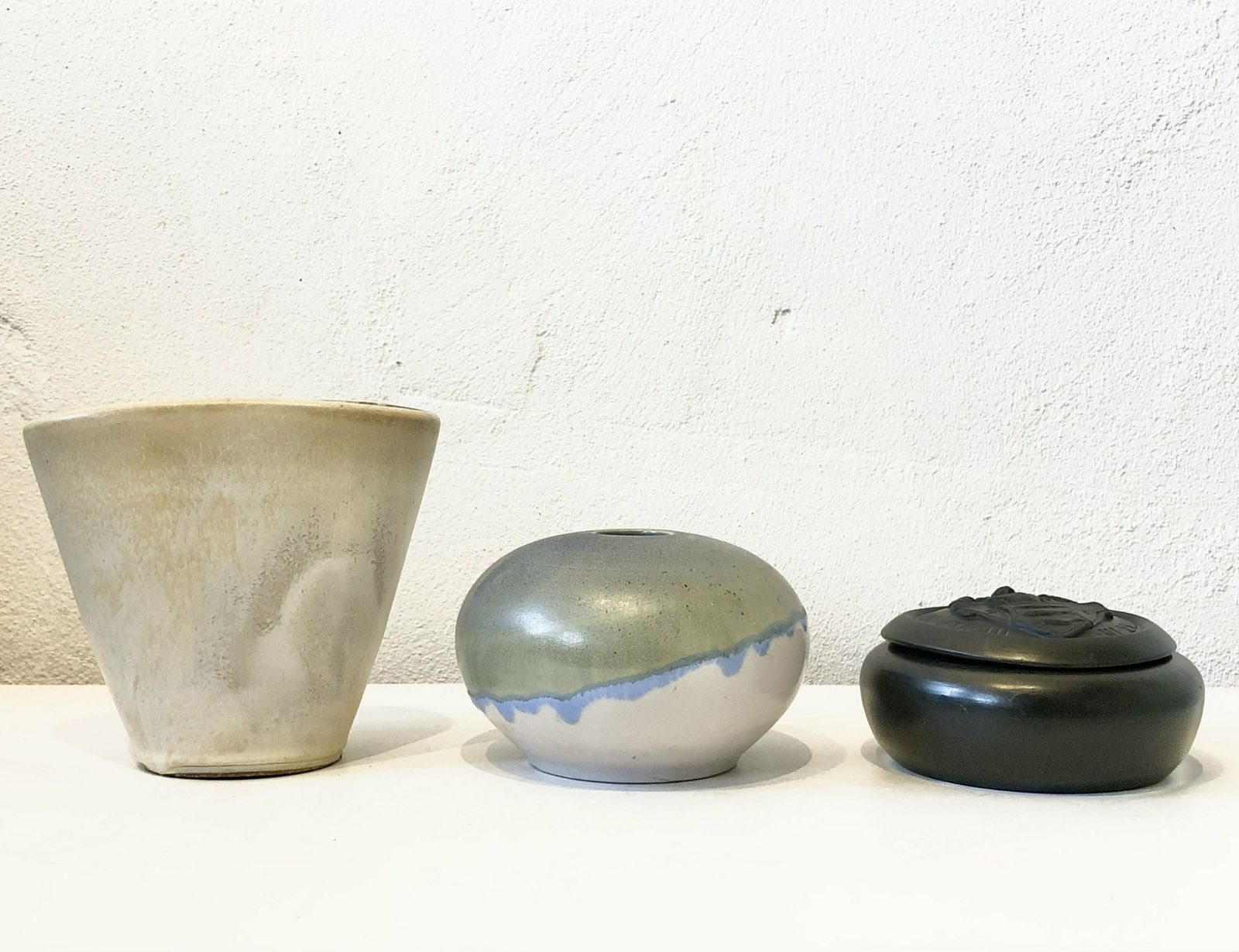Collection Of Three Mid Century Fine Art Ceramic Pieces From Germany And Denmark photo furniture