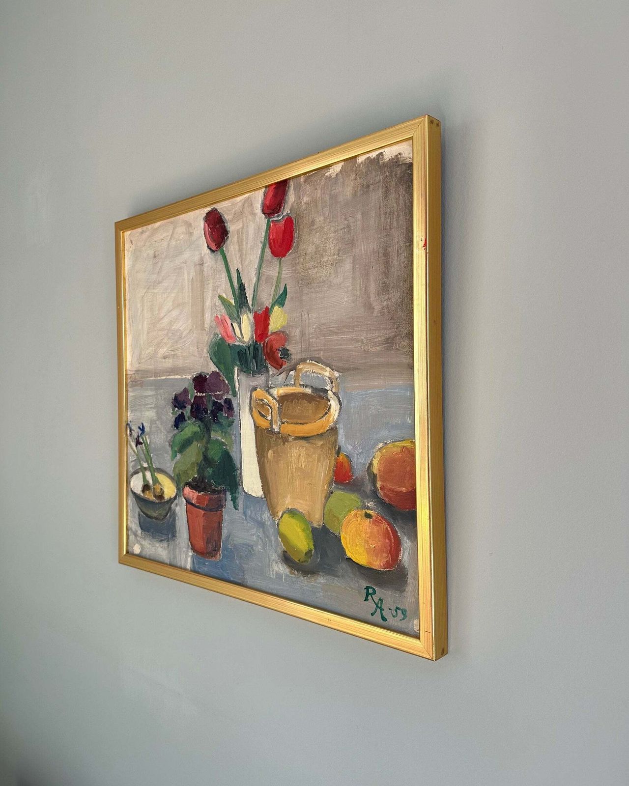 Original Oil Painting By Swedish Artist Ruth Asplund photo Art