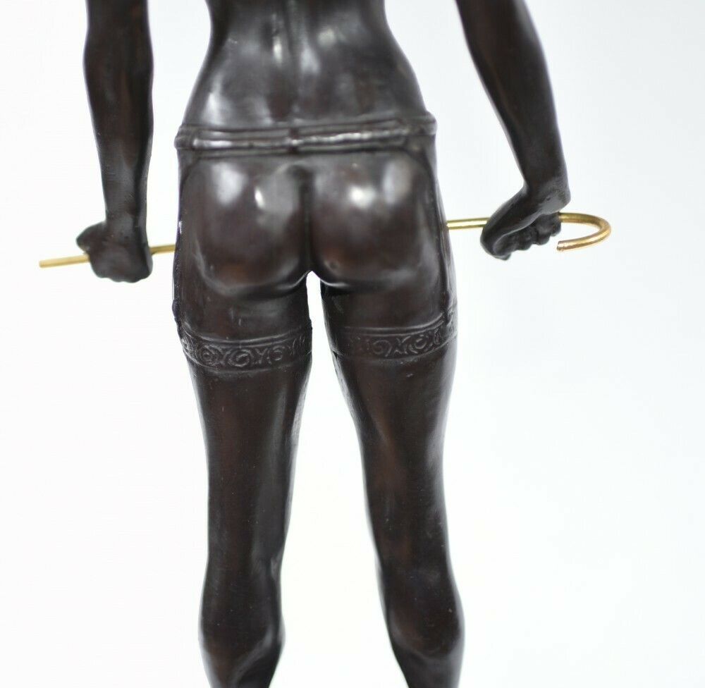 photo furniture Erotic Bronze Statue   Dominatrix Bruno German Zach Nude