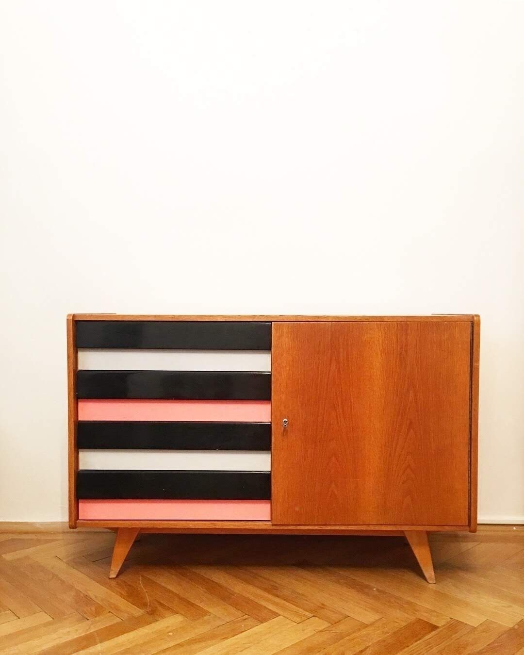 Striped Sideboard By Jiri Jiroutek For Interiér Praha, 1960s
