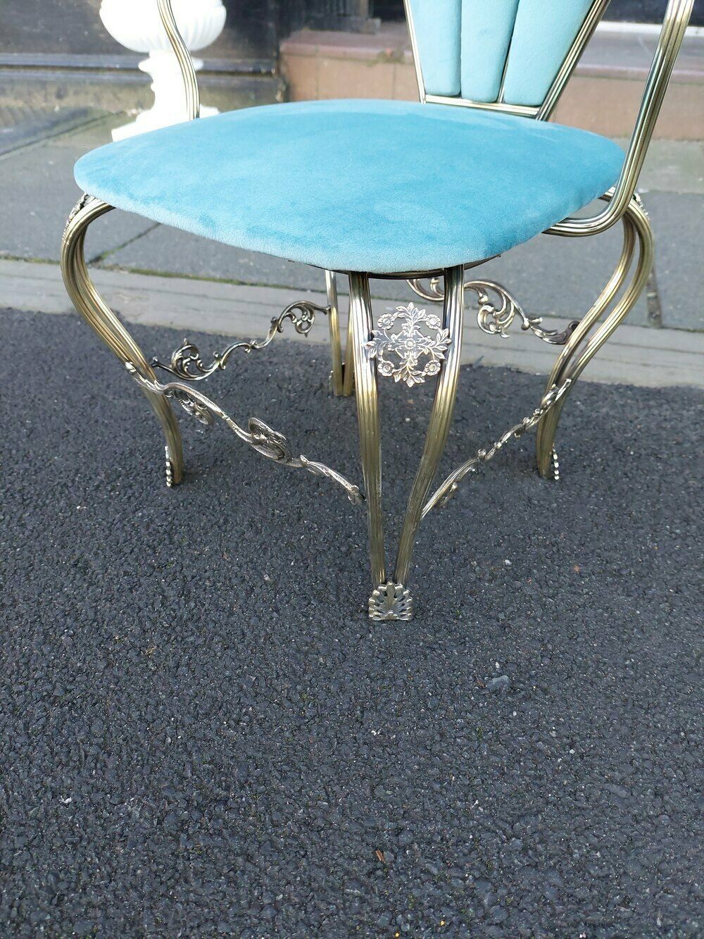 1920's Brass Framed Child's/Dolls Chair photo for sale