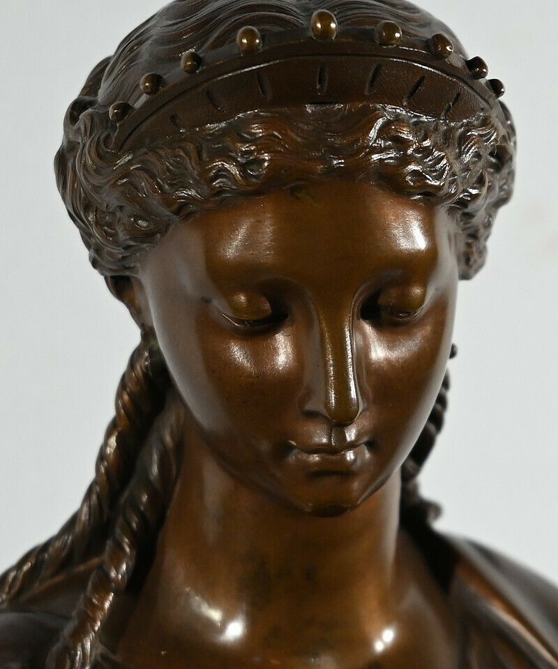 Important Bronze “The Letter” By Jl. Grégoire – Late 19th Century photo vintage