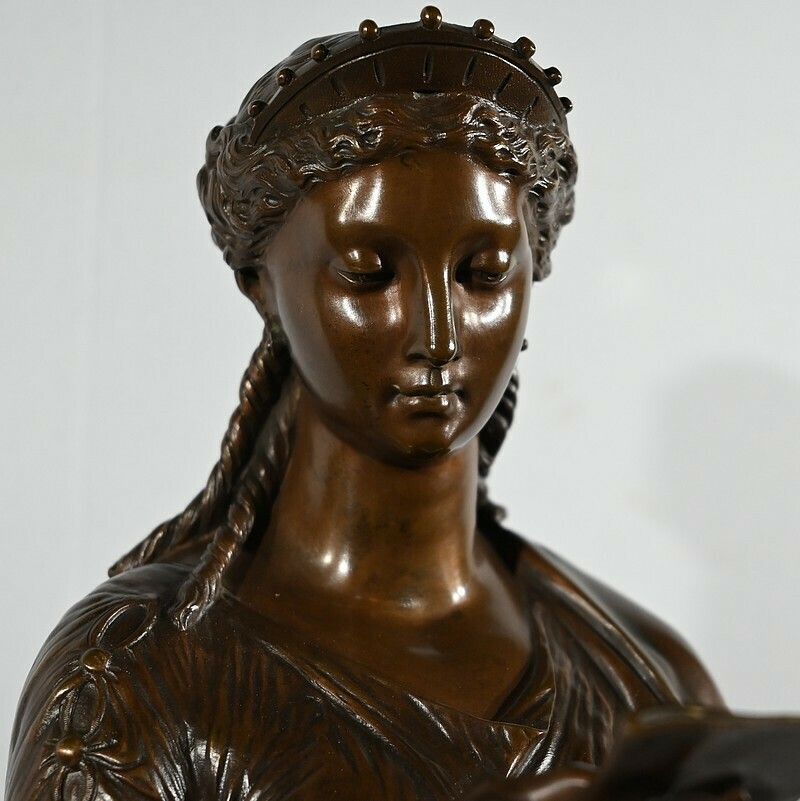 photo furniture Important Bronze “The Letter” By Jl. Grégoire – Late 19th Century