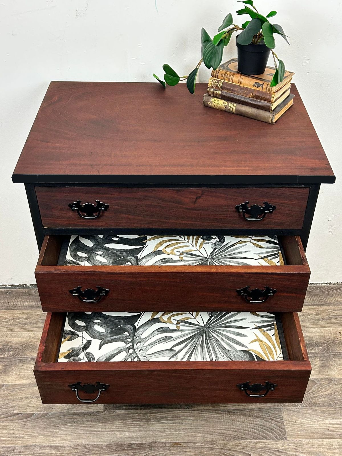 1970s French Style Mid Century Hand Painted Mahogany Chest Of Drawers  Office Furniture photo buy