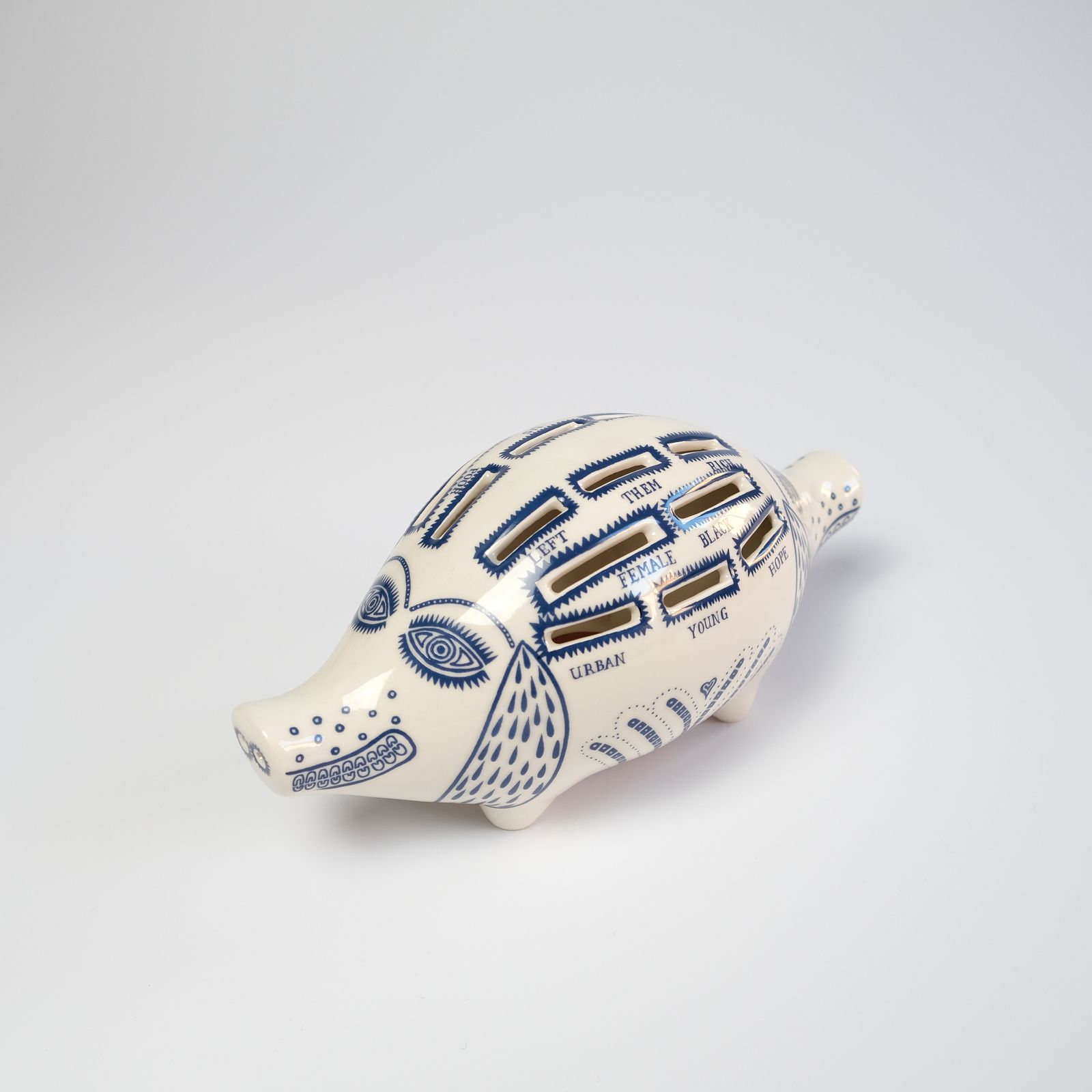 Grayson Perry "Little Pig" Ceramic Piggy Bank Sculpture, 2022 photo Art