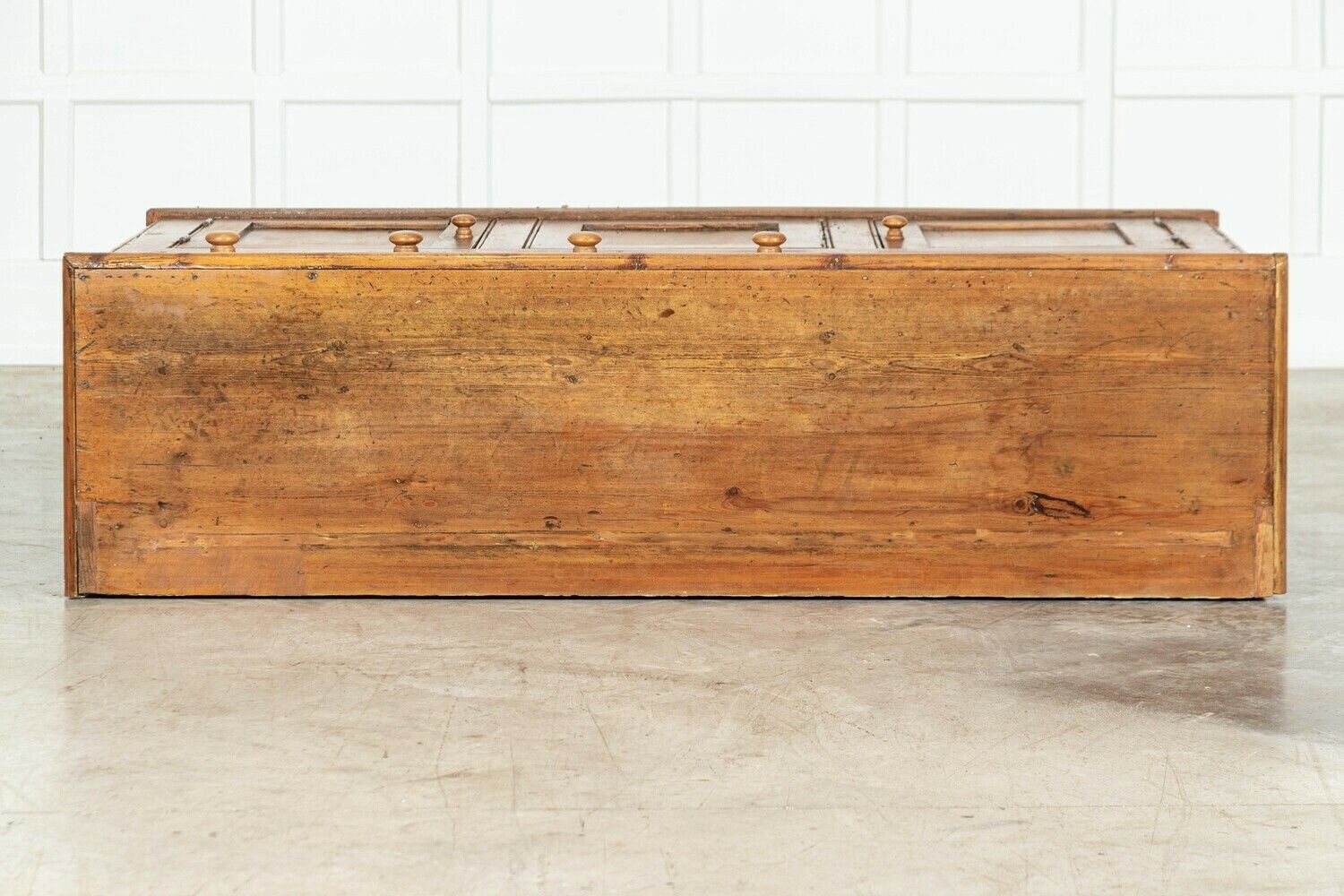 19thc English Pine Dresser Base photo vintage