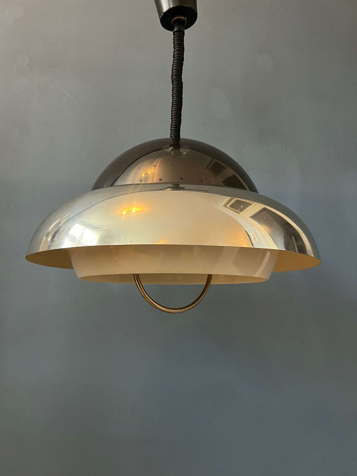 Mid Century Dijkstra Space Age Hanglamp photo vintage
