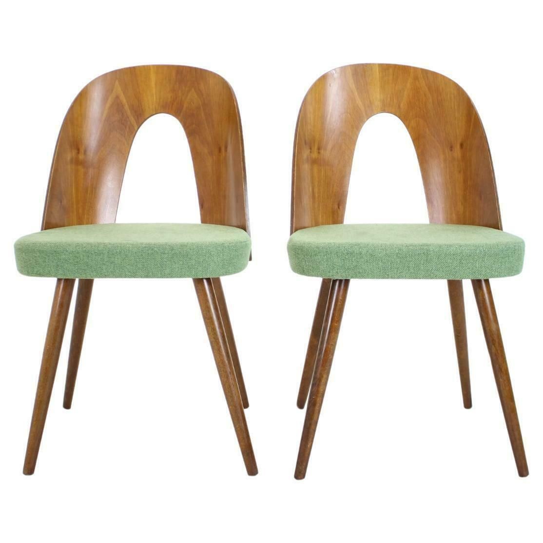 1960s Antonin Suman Set Of Two Dining Chairs, Czechoslovakia photo vinterior