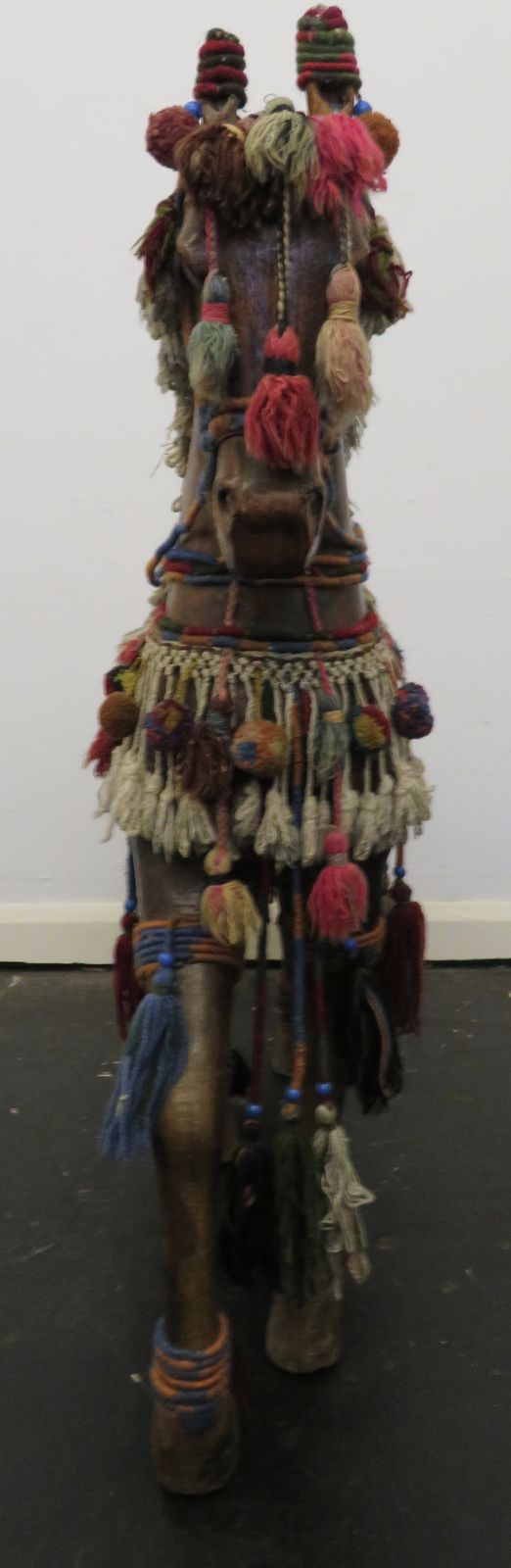 A Large Indo Persian Carved Hardwood Model Of A Processional Horse. Ex Robert Kime. photo buy