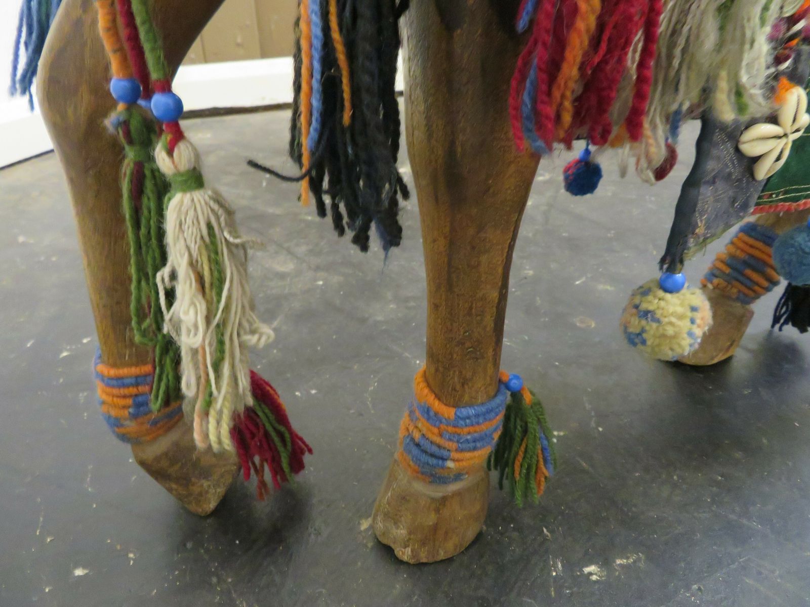 photo buy A Large Indo Persian Carved Hardwood Model Of A Processional Horse. Ex Robert Kime.