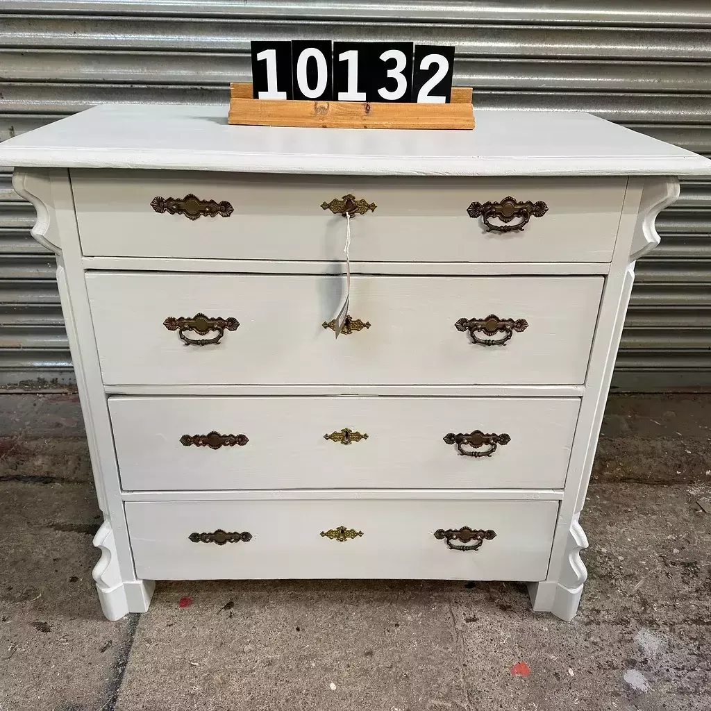 Scandinavian Chest Of Drawers Painted In Farrow & Ball Cornforth White