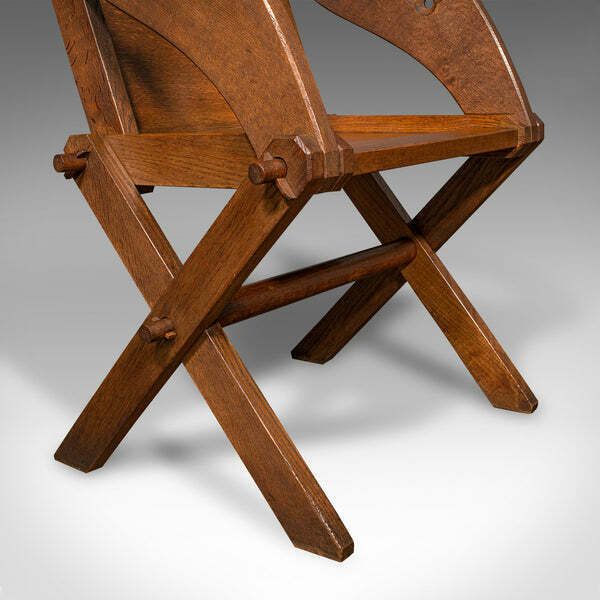 Furniture Antique Glastonbury Chair, English Oak, Ecclesiastic Armchair, Gothic, Victorian photo