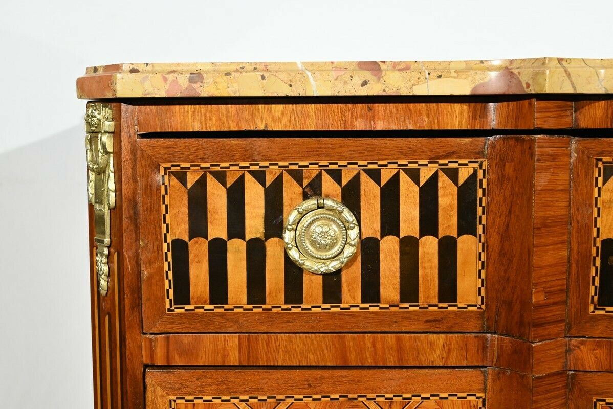 3400.1048386099997 Rosewood And Mahogany Chest Of Drawers, Louis XV/Louis XVI Transition Style – Late 19th Century photo
