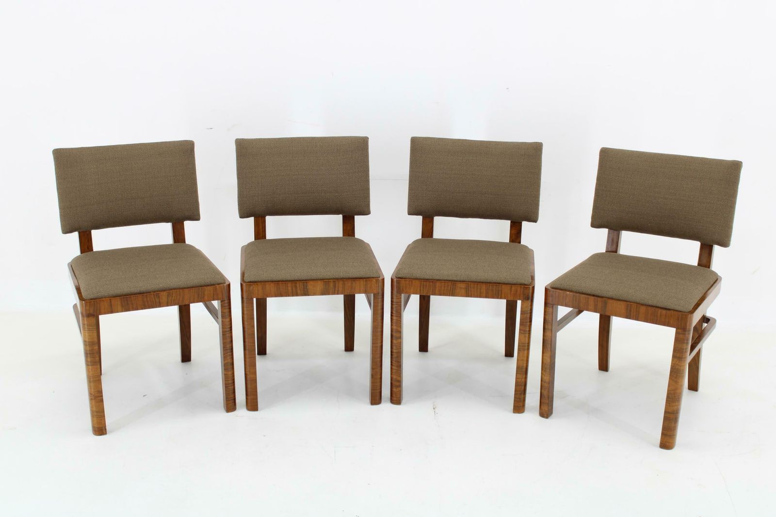 1930s Set Of Four Restored Art Deco Dininng Chairs Czechoslovakia photo furniture