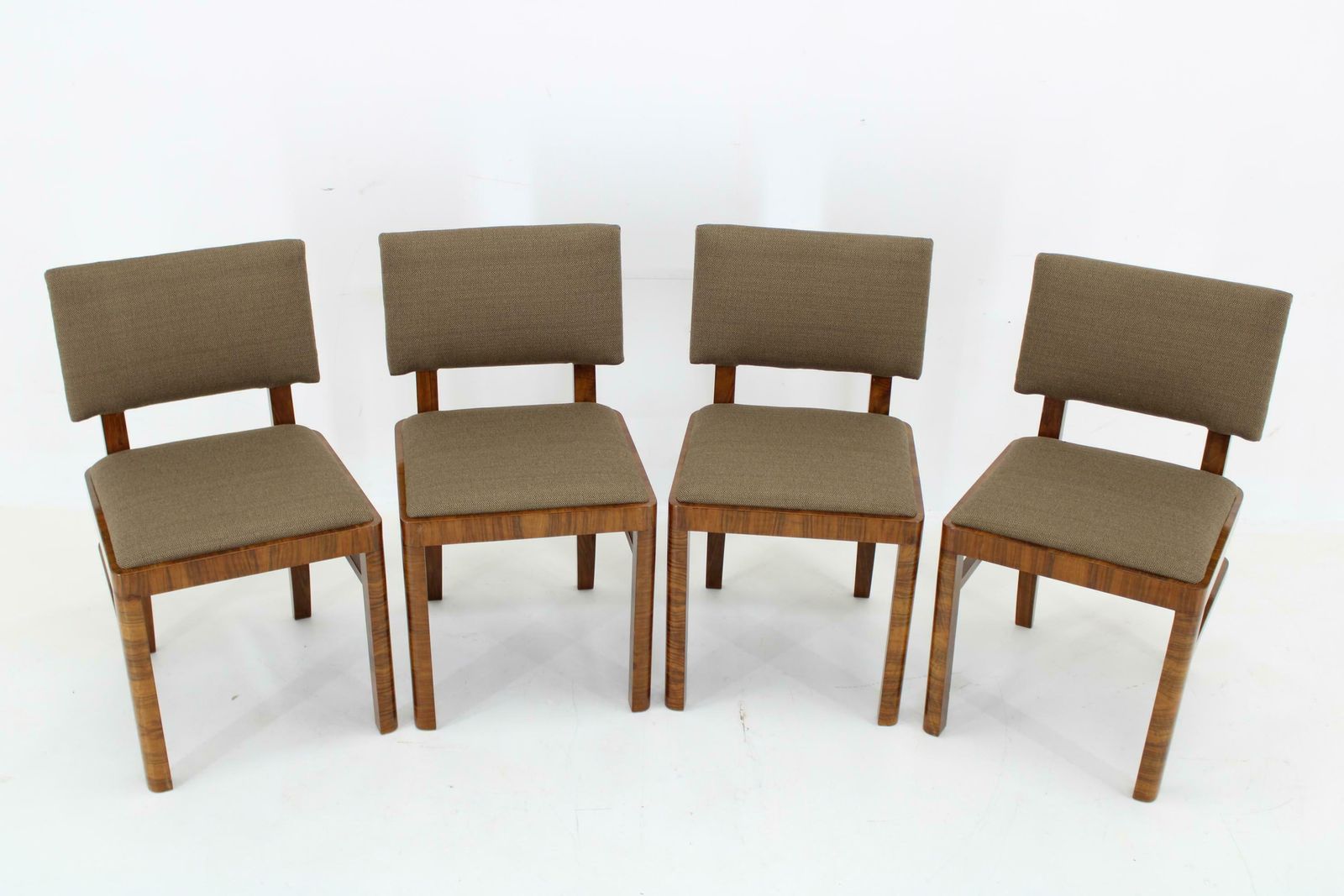 1930s Set Of Four Restored Art Deco Dininng Chairs Czechoslovakia photo for sale