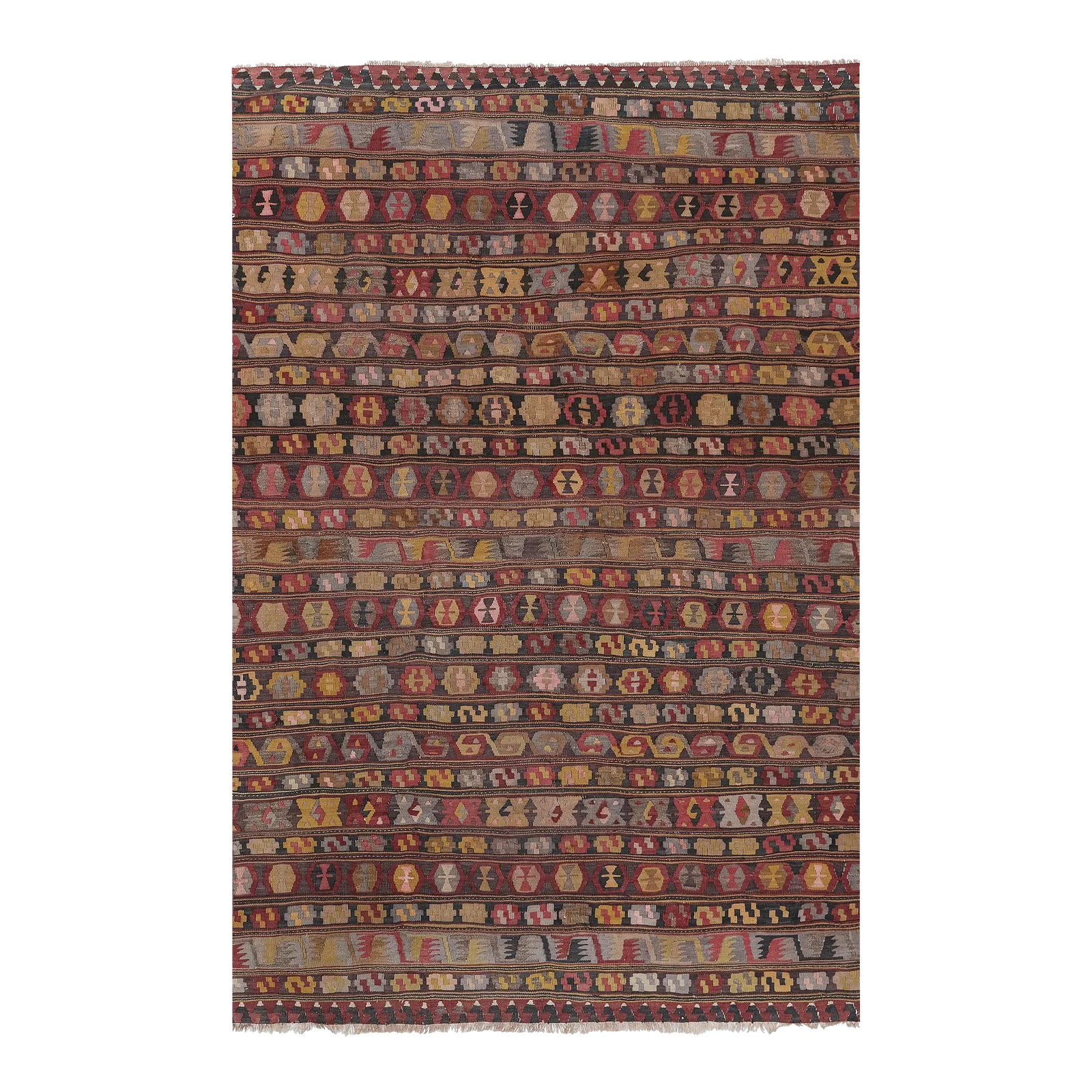Turkish Kilim Handmade Wool Rug 158 X 242 Cm