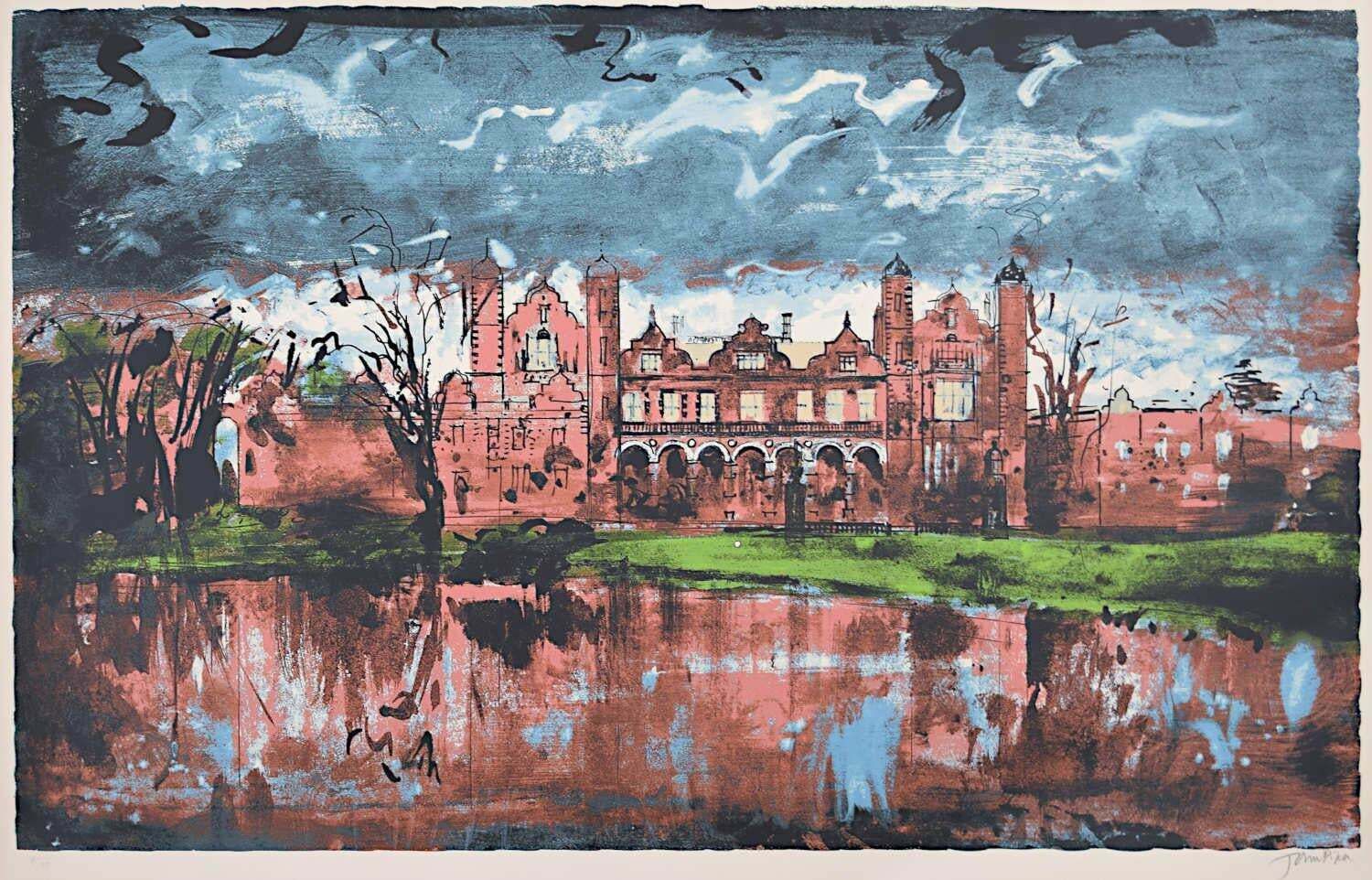 John Piper Ch John Piper Capesthorne Hall 1977 Screenprint Modern British Art 1977