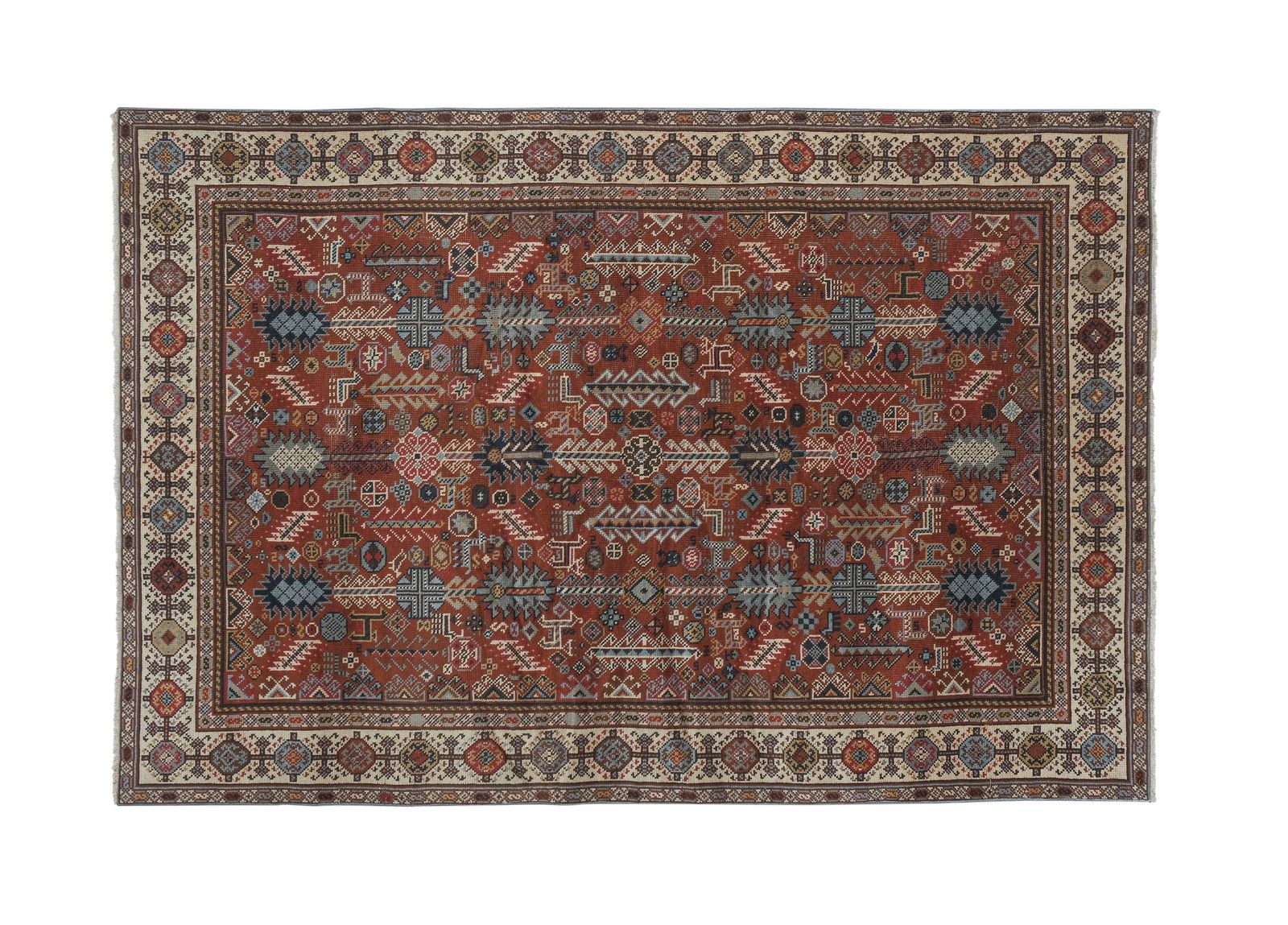 Caucasian Rug With Mid Century Modern Style 192 X 292 Cm photo furniture