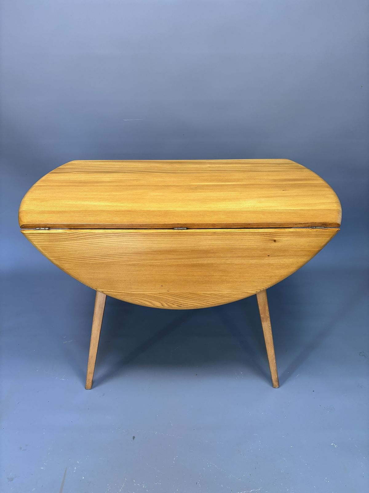 Mid Century Ercol Oval Drop Leaf Dining Table photo furniture