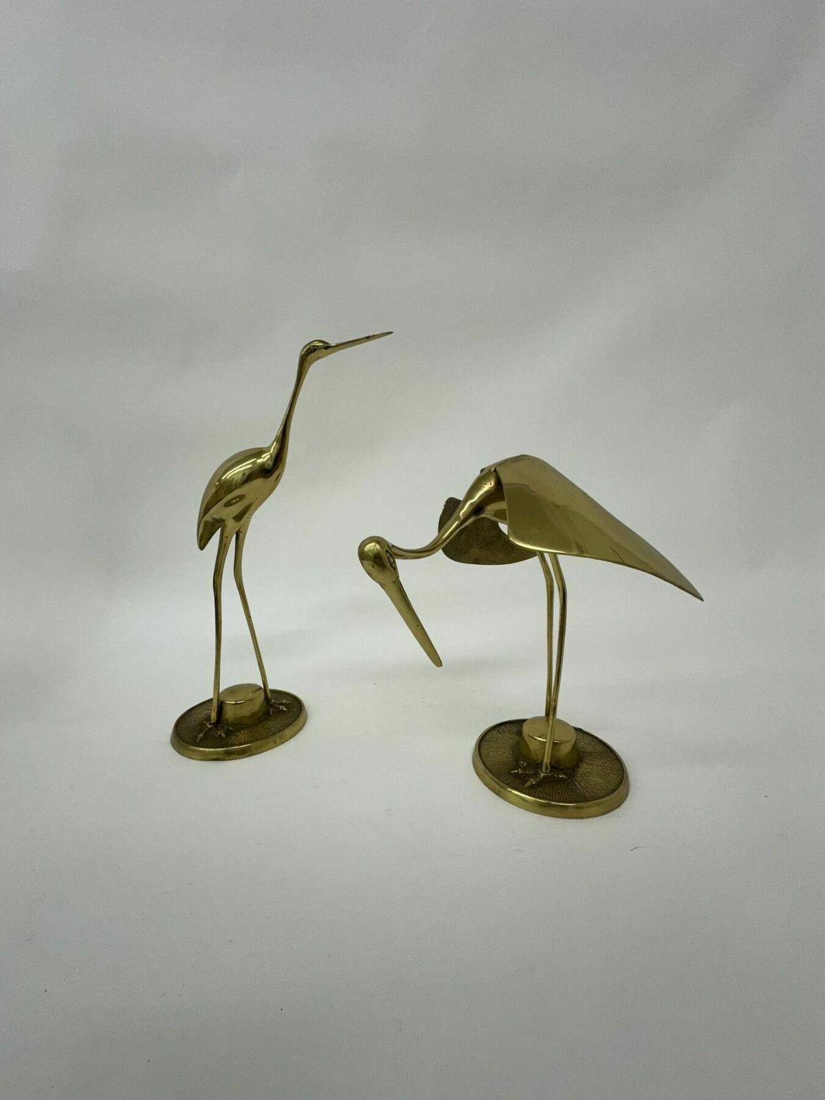 Grote Mid Century Design Messing Vogels, Jaren 1970 photo Kunst