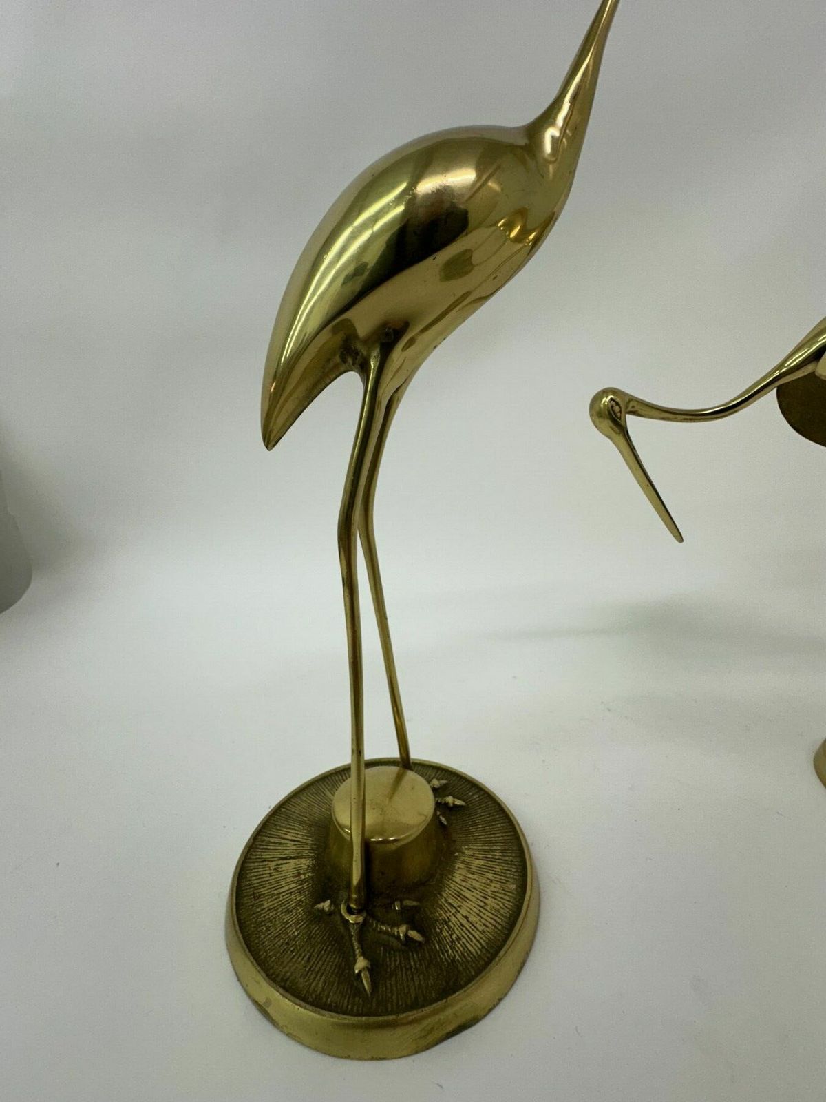 photo vinterior Grote Mid Century Design Messing Vogels, Jaren 1970