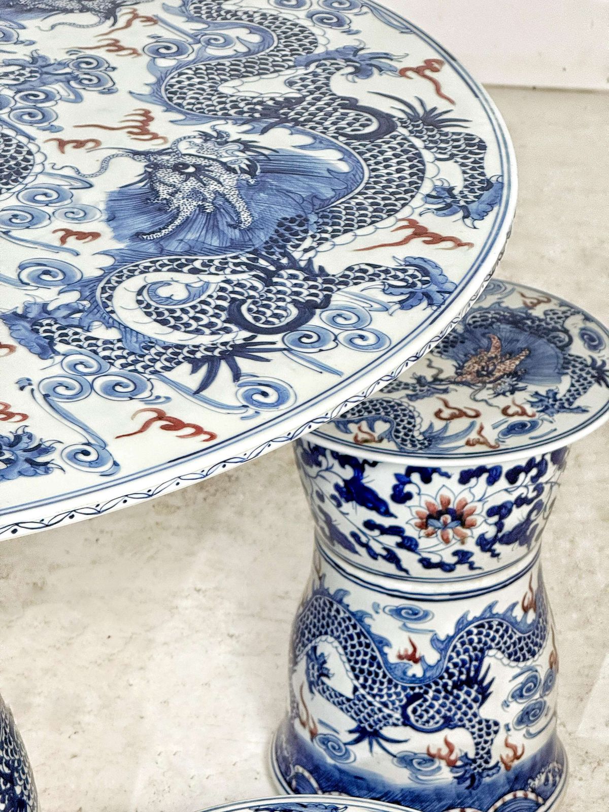 Vintage Chinees Keramiek Tafelset photo Meubels