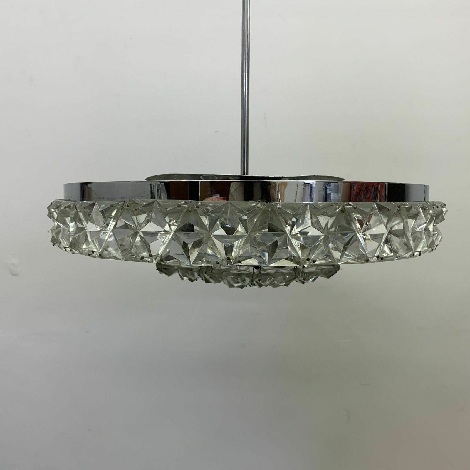 Zeldzame Kinkeldey Kristallen Hanglamp, Ca. Jaren 1970 photo Verlichting