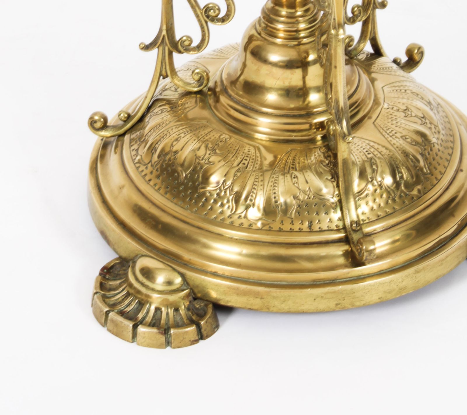 photo furniture Victorian Brass Standard Lamp  19th C