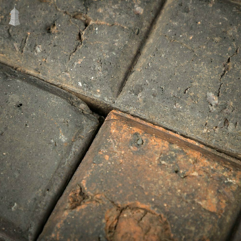 Stable Blocks, Staffordshire Blue, 2 Block With Worn Faces, Batch Of 148 – 3.5 Square Metres photo vintage