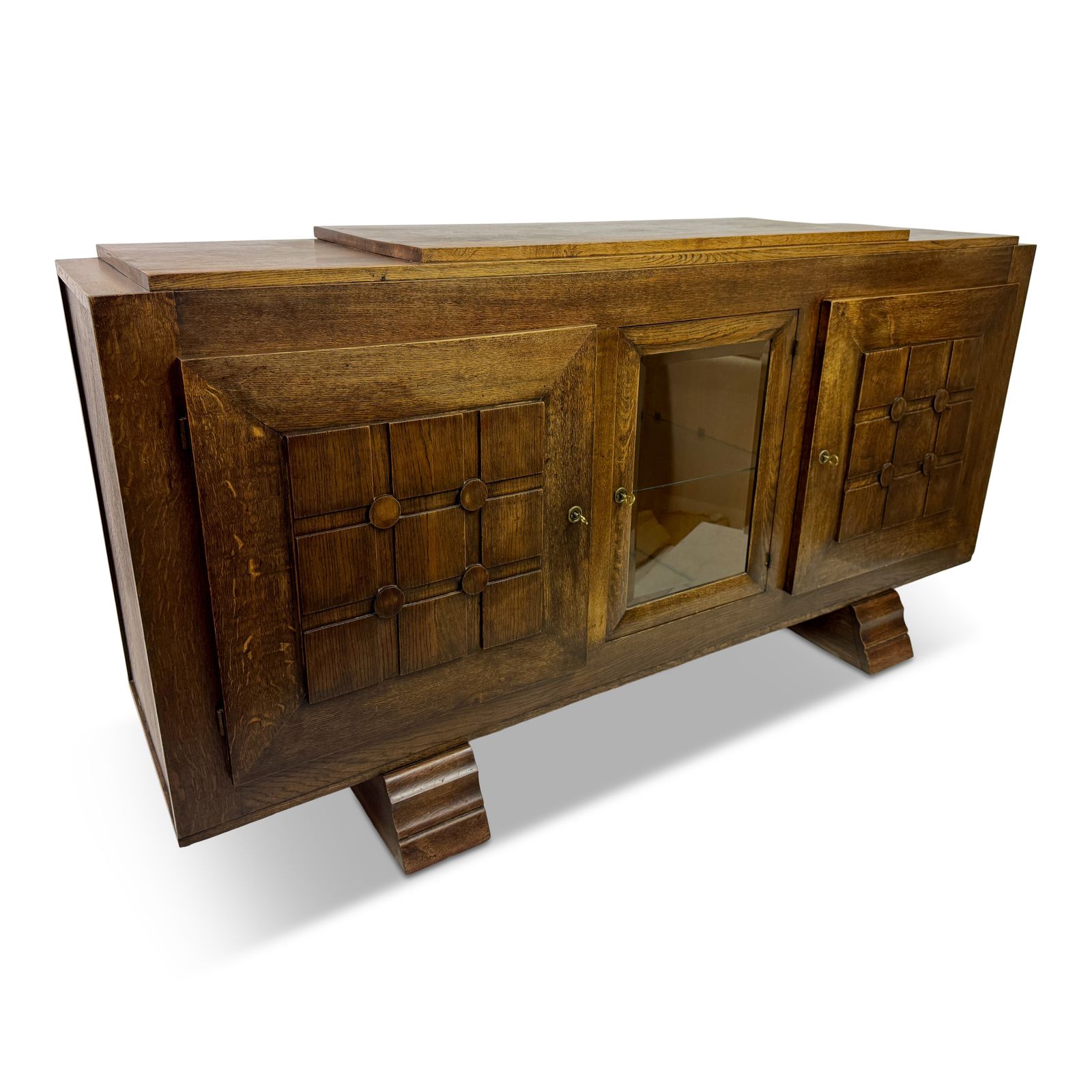 1930s Oak Sideboard By Gaston Poisson