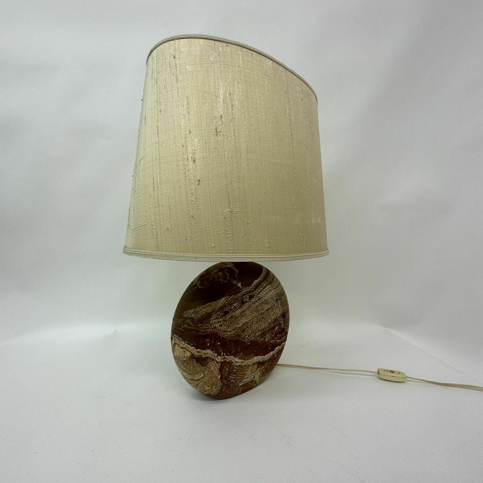 Fratelli Manelli Travertine Table Lamp , 1970’s Italy photo vinterior