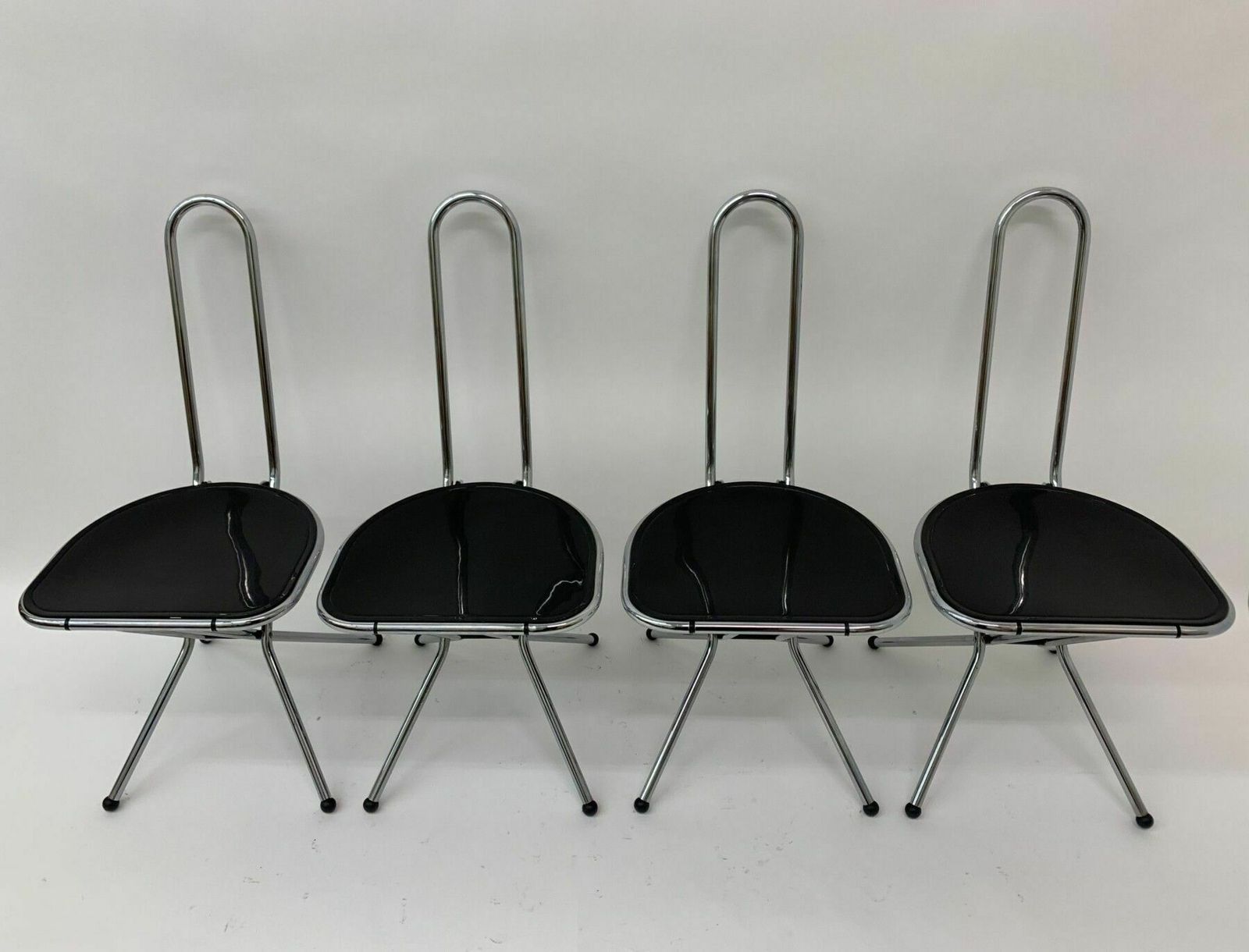 Set Van 4 Postmoderne Klapstoelen Van Niels Gammelgaard Voor Ikea, Jaren 1980 photo for sale