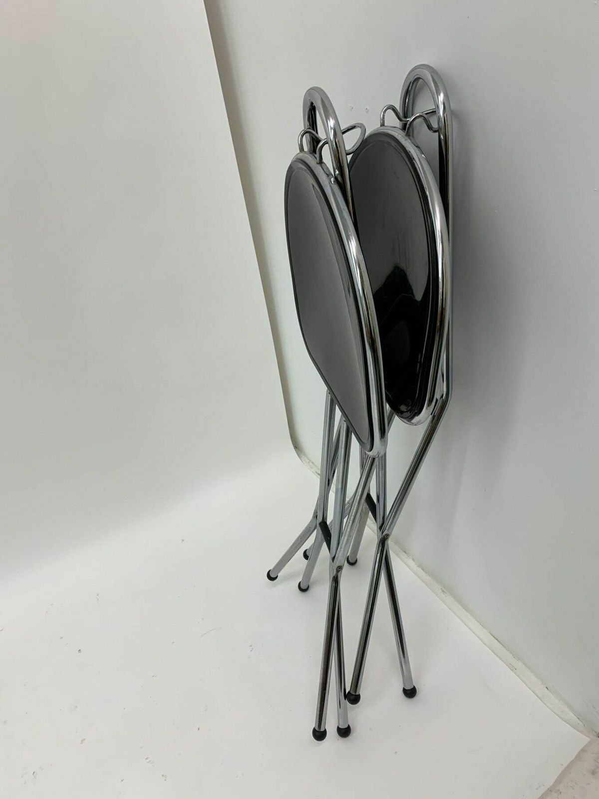 Furniture Set Of 4 Post Modern Folding Chairs By Niels Gammelgaard For Ikea , 1980’s photo