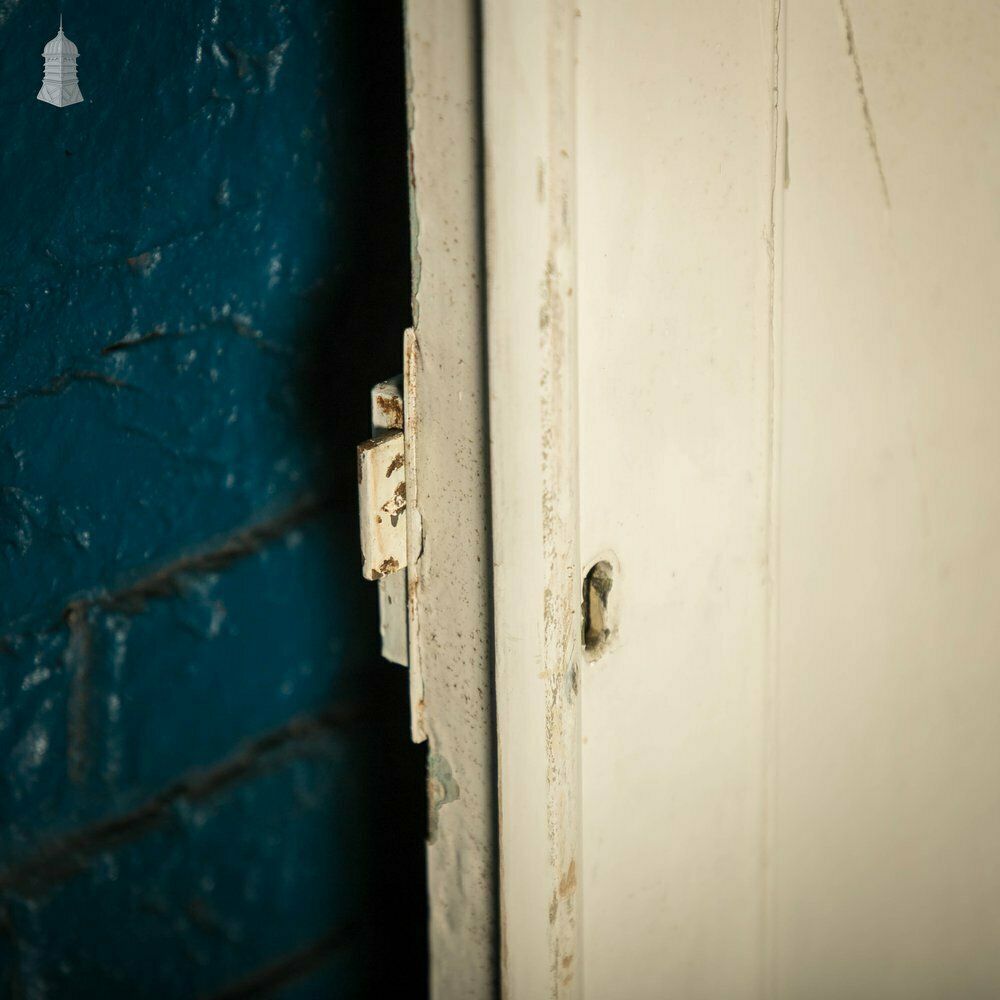 photo furniture Pine Panelled Doors, Pair Of 19th C 2 Panel White Painted Cupboard Doors