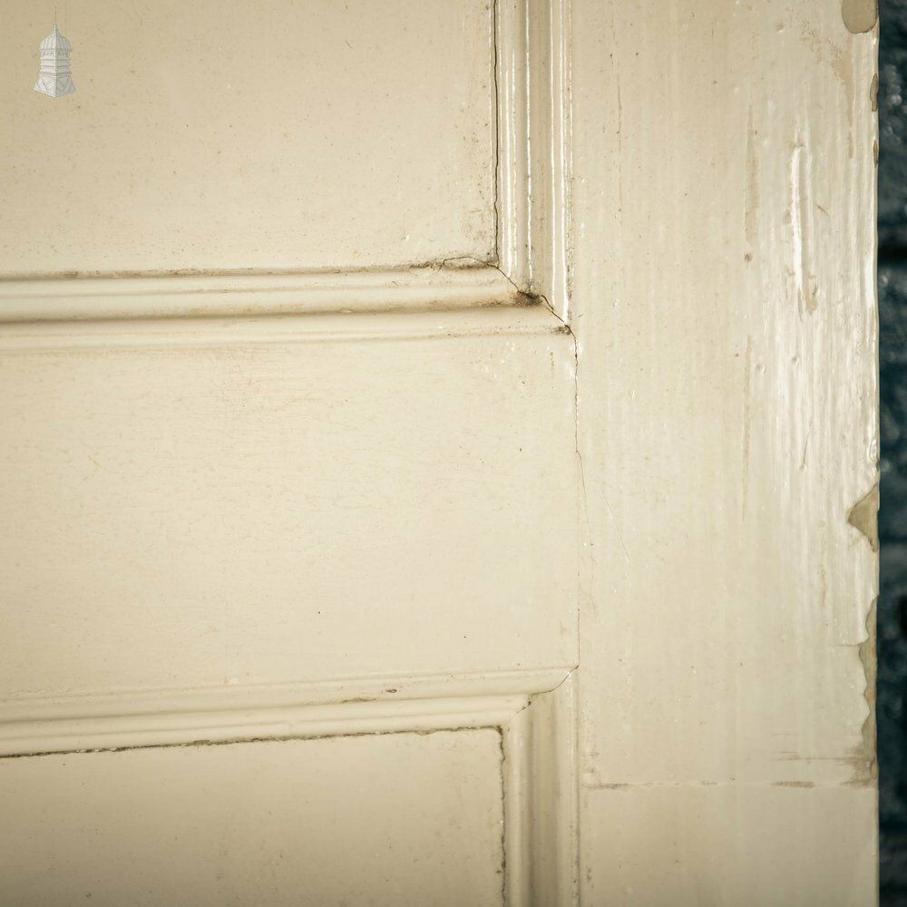 Home Fixtures Pine Panelled Doors, Pair Of 19th C 2 Panel White Painted Cupboard Doors photo