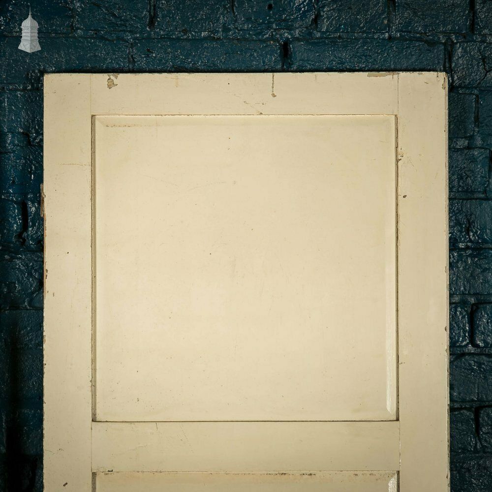 photo vinterior Pine Panelled Doors, Pair Of 19th C 2 Panel White Painted Cupboard Doors