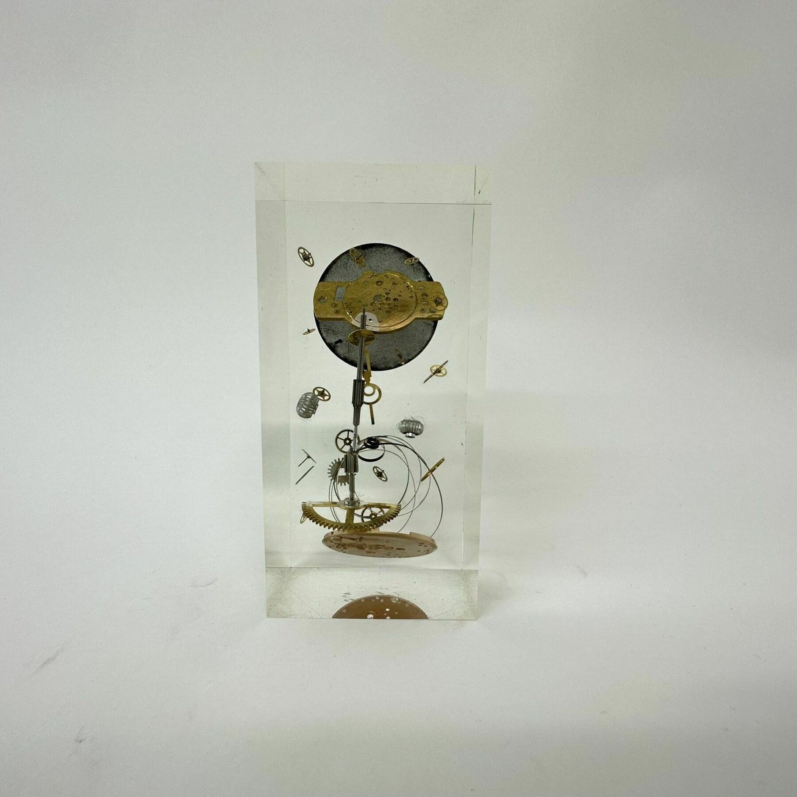 Pierre Giroudon Clock Parts In Lucite , 1970’s France photo buy