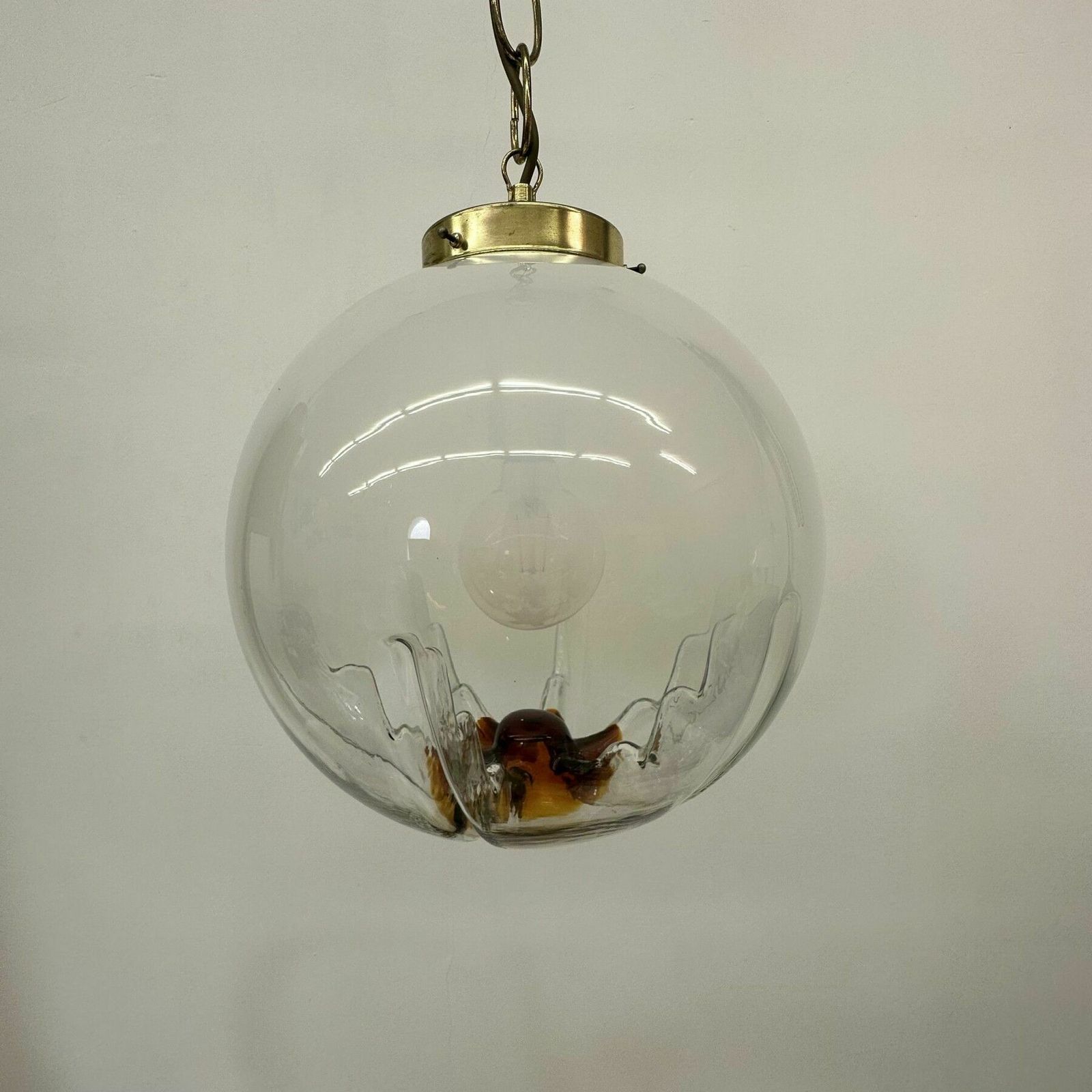 Mazzega Murano Glazen Hanglamp, Jaren 1970 photo 504.0