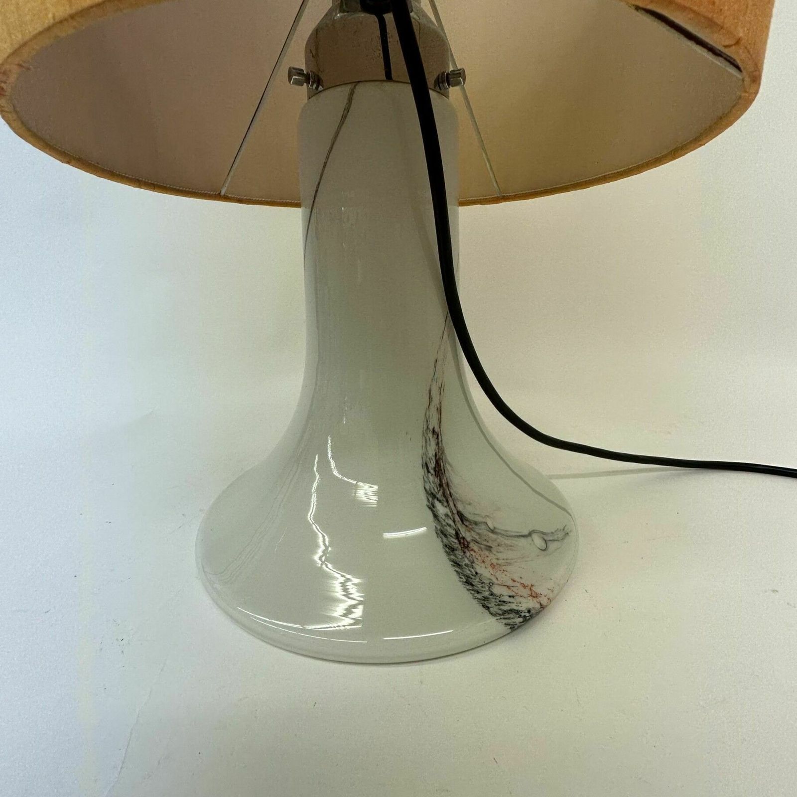 Peil & Putzer Glazen Tafellamp, Jaren 1970 photo Verlichting