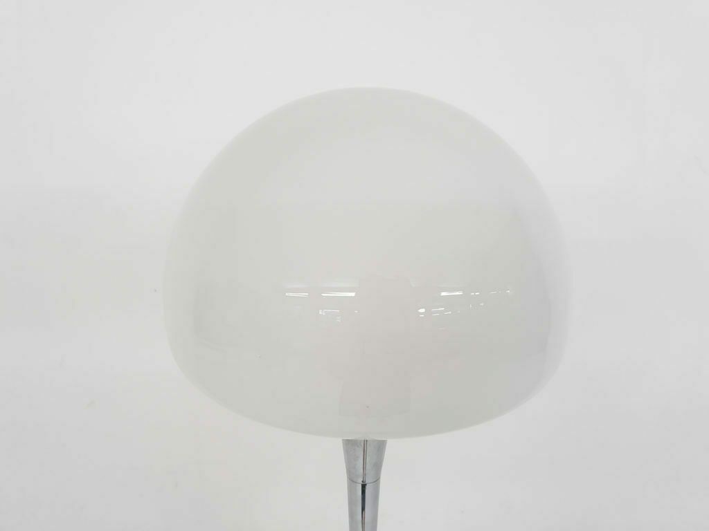 Opaline Glass And Chrome Floor Lamp By Goffredo Reggiani Italy 1960s photo 1724.7359999999999