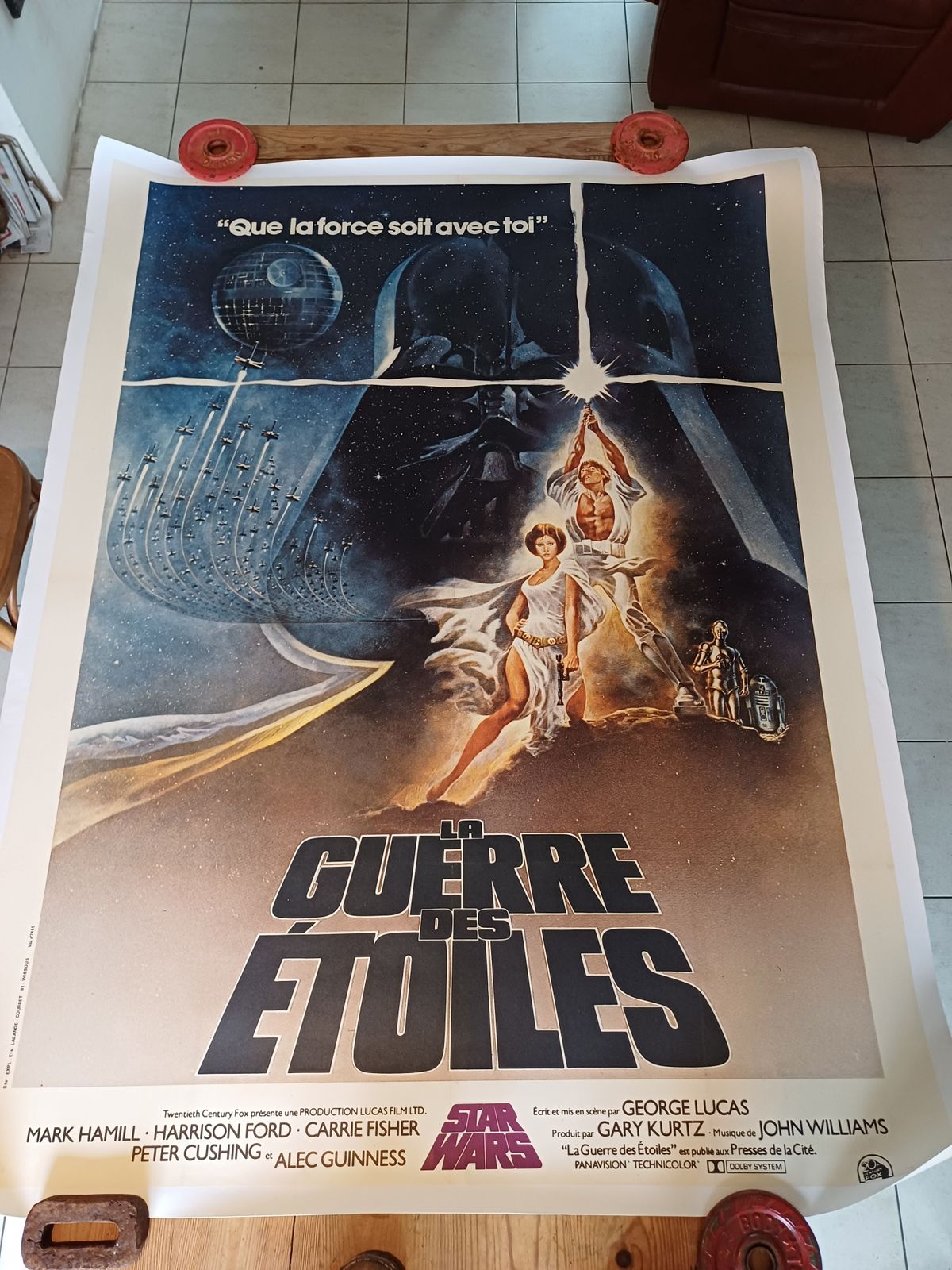Star Wars Cinema Poster 1977 1st Release 120 By 160 photo vintage