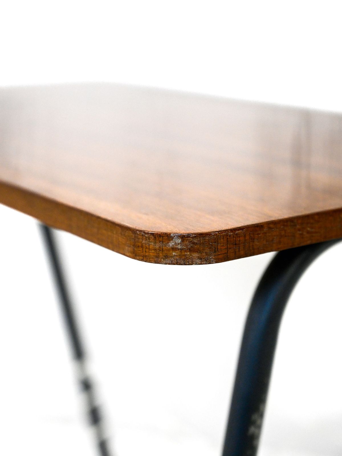 Coffee Table In Wood And Metal Modern Scandinavian Sofa Table From The 1960s. photo vinterior